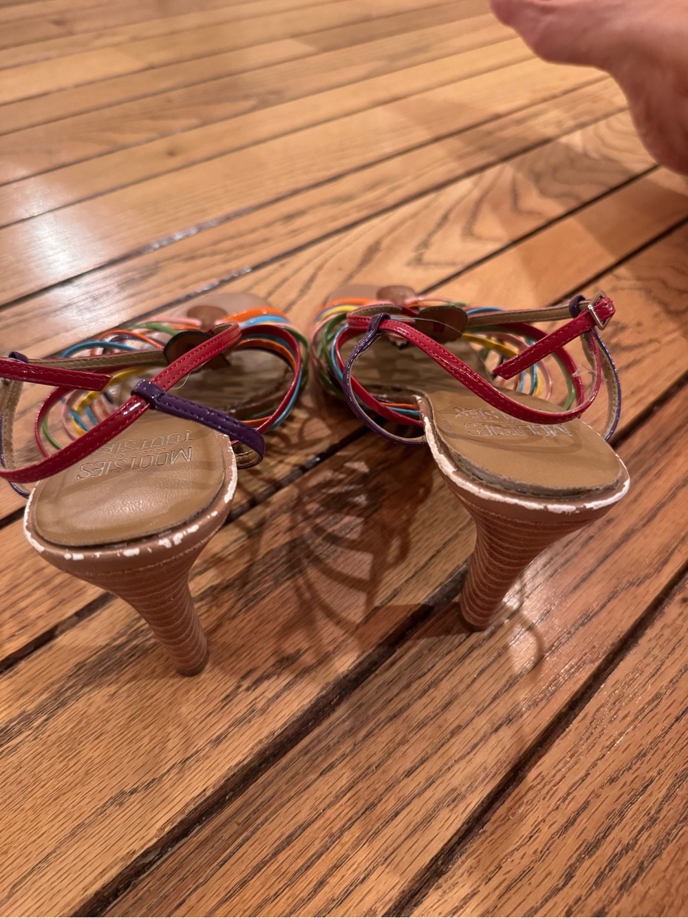 Mootsies Tootsies Lanza rainbow strappy heels - Picture 9 of 10